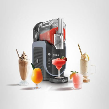Ninja SLUSHi with RapidChill Technology, 88 oz. Frozen Drink & Slushie Machine, 5 Preset Programs, Margaritas, Frappés, and More, Premium Accents, Black, FS301